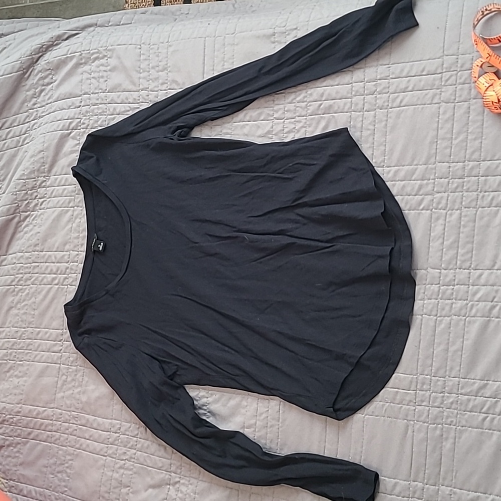 Ann Taylor long sleeve Navy cotton shirt, never worn NWOT